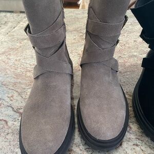 Vince Camuto Gray Combat Boots
